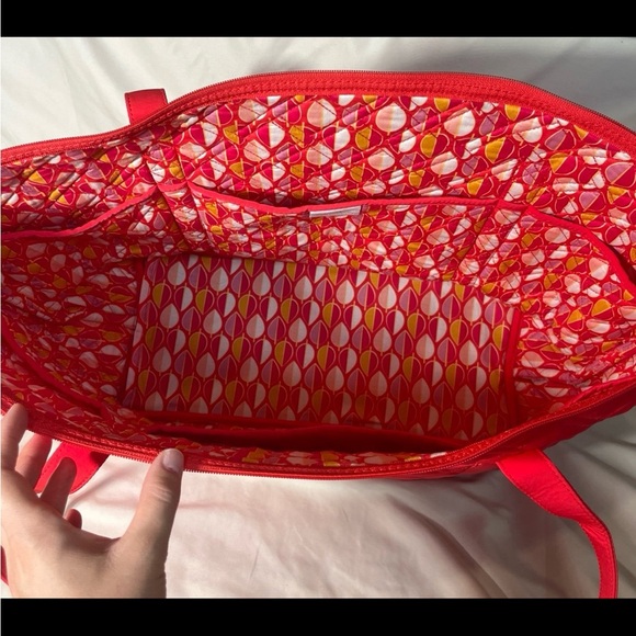 Vera Bradley Women's Microfiber Miller Tote Travel Bag Canyon Sunset - Picture 8 of 10